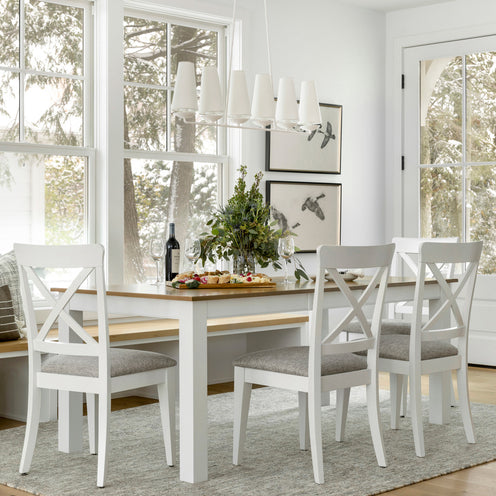 Gourmet Dove White Dining Table